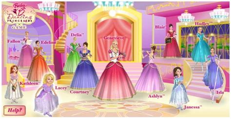 » play more games (this game is not available). Web-Back-Then • Barbie in the 12 Dancing Princesses Game