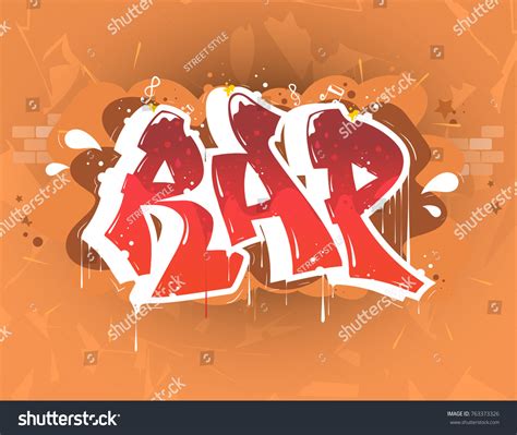 Rap Music Party Illustration Graffiti Style Vector C S N Mi N Ph B N Quy N