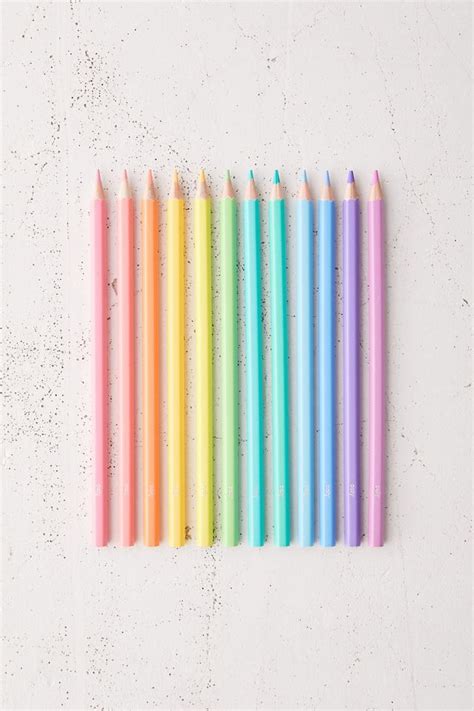 Ooly Pastel Hues Colored Pencil Set Of 12 Urban Outfitters