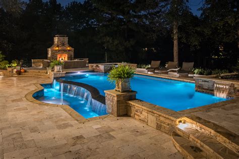 swimming pool and outdoor living space designed and built by georgia classic pool my back yard