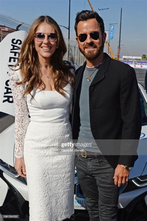 Elizabeth Hurley And Justin Theroux Attend The Abb Fia Formula E 2019