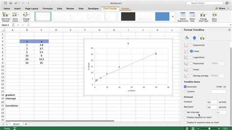 Scatter Plot In Excel With Trendline Youtube
