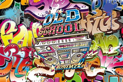 Old School Vinyl Background Photo Party Hip Hop 80s Photography Props