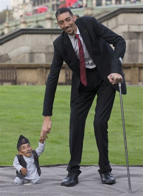 기네스북 세계에서 가장 키 큰 남자와 가장 키 작은 남자 유머이슈정보 에펨코리아