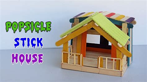 Popsicle Stick House 10 Crafts Ideas For Fairy House