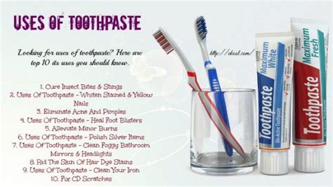 Top 10 Amazing Uses Of Toothpaste
