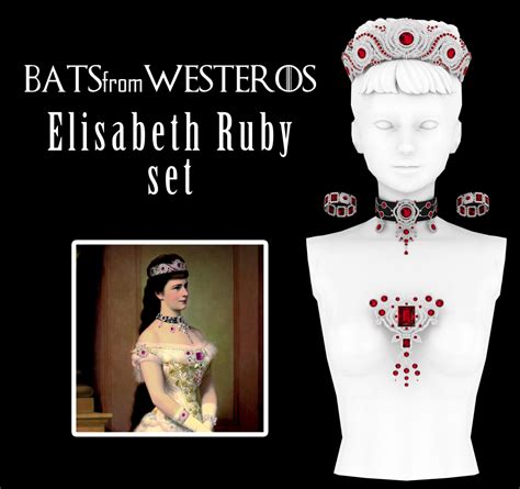 Elisabeth Ruby Set Batsfromwesteros Sims 4 Sims Sims 4 Mods