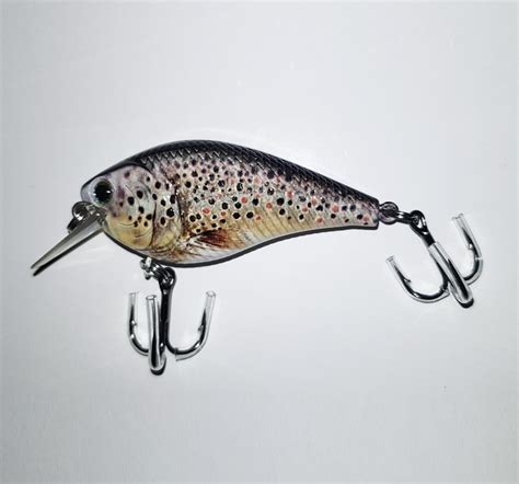 10g Trout Hard Body Lure 7cm Shallow Diving Lure Realistic Pattern