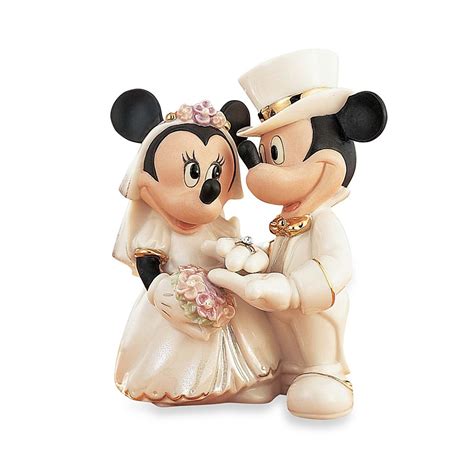 Lenox Disney Minnies Dream Wedding Figurine Porcelain In 2020 Mickey