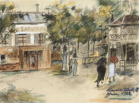 The Restaurant Robinson 1923 Maurice Utrillo 1883 1955 Artwork