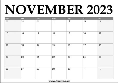November 2023 Calendar Monthly Calendar 2023 Hindu Panchang Calendar