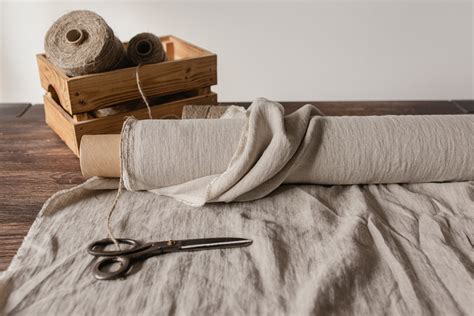 Natural Undyed Linen Fabric Fabric By The Yard Or Meter Washed