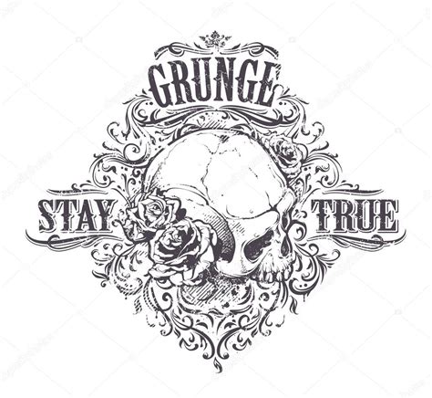 Grunge Skull Art — Stock Vector © Vecster 72486125