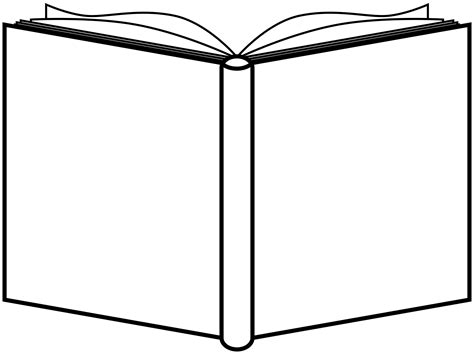 Open Book Clipart Black And White Free Download On Clipartmag