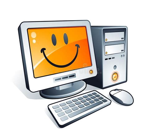 Happy Computer Happy Desktop Computer Clipart Illustration Spon