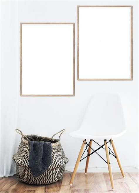 Thin Wood Frame Natural Large Modern Classic Minimalist Etsy In 2020