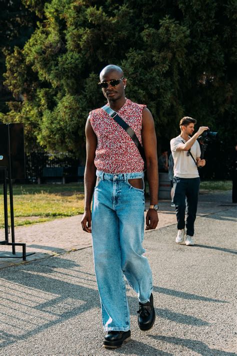 the best street style from the milan men s fashion week spring summer 2024 shows