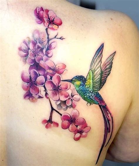 50 Best Hummingbird Tattoo Designs Page 7 The Paws Flower Tattoo