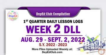 Week Dll August September St Quarter Daily Lesson Log