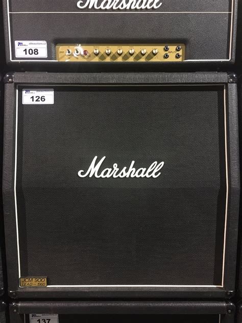 Marshall Jcm 900 1960a Lead 4x12 300 Watt Stereo Slant Guitar Cabinet