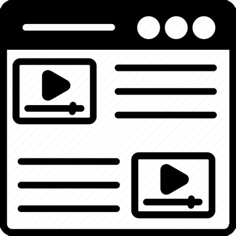 Videoarticle Blogs Vlogging Social Content Icon Download On