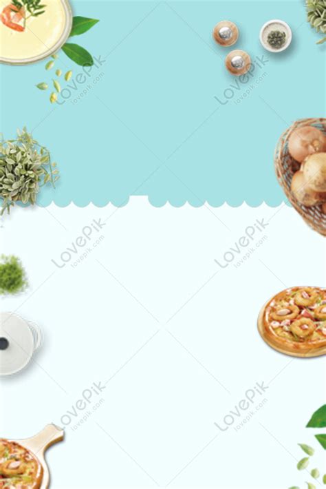 Gourmet Western Breakfast Pizza Poster Background Download Free