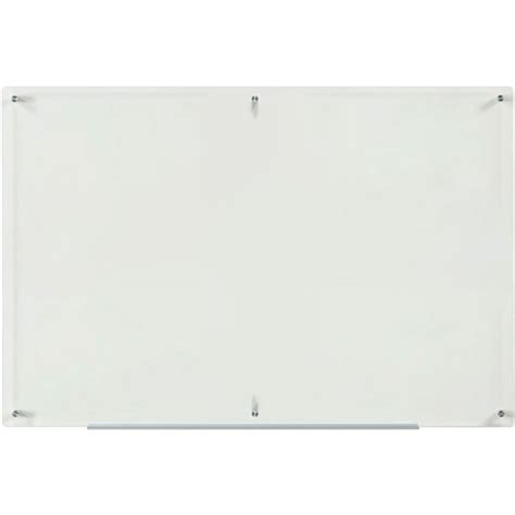 Audio Visual Direct Clear Glass Dry Erase Board Set 39 1 2 X 59 Inches Non Magnetic