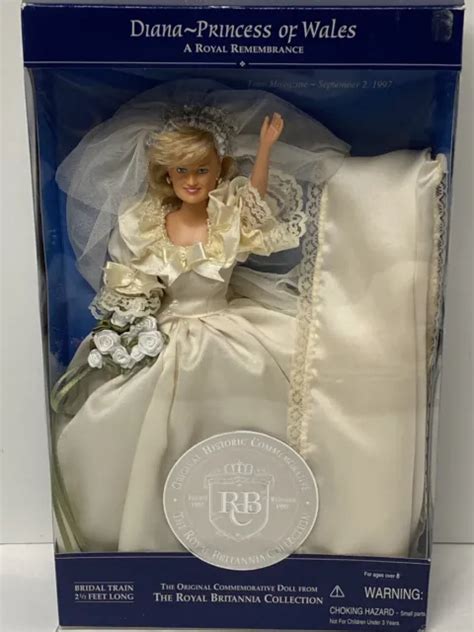 Diana Princess Of Wales Royal Britannia Collection 1997 Wedding Doll