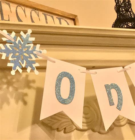 Winter Onederland Snowflake Banner Winter Wonderland Etsy