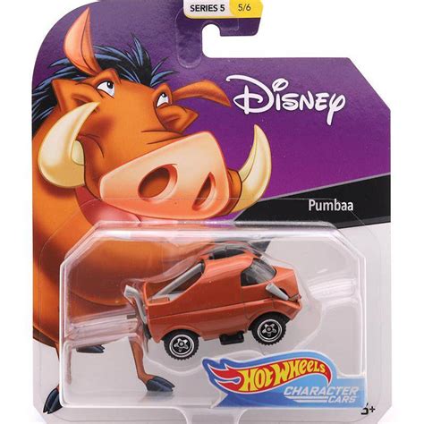 Hot Wheels Disney Character Cars Mickey Minnie Mouse Ariel Anna Elsa Captain Hook Timon Pluto