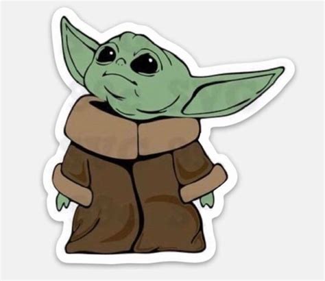 Baby Yoda Yoda Sticker Cartoon Stickers Star Wars Stickers