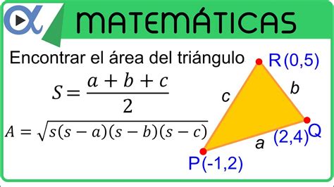 Encontrar El Area Del Triangulo Pqr Usando La Formula De Semiperimetro