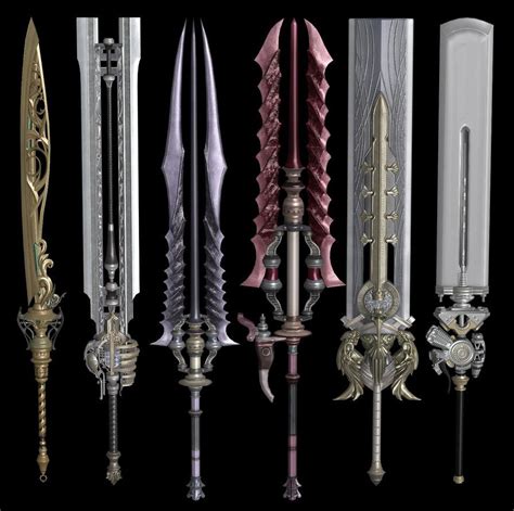 Final Fantasy Xv Great Swords Xps By Xelandis Final Fantasy Weapons