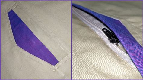 Pant Side Pocket Zipper How To Sew Pant Pocket With Zipper Tailor