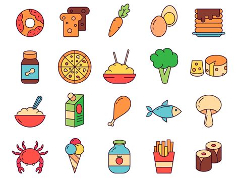 Food Vector Freebie Icon Set Free Icon Set Icon Set Free Icons