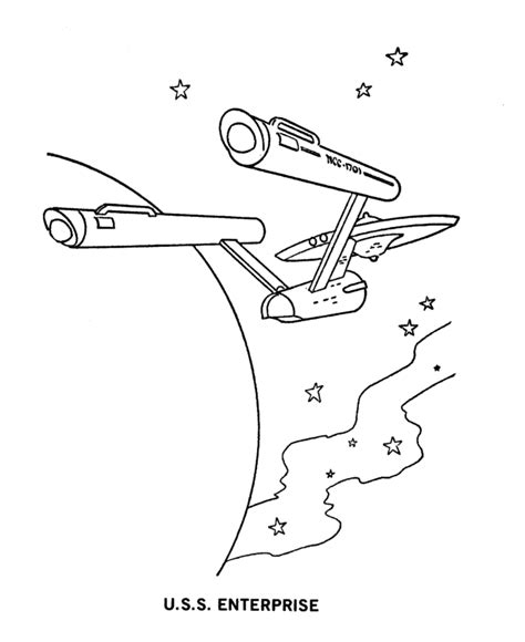 Starship Enterprise Star Trek Coloring Pages Askworksheet