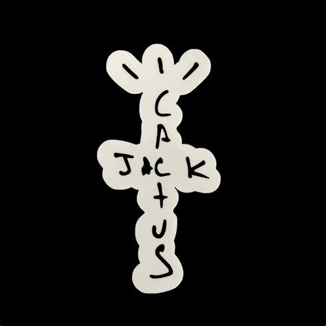 Cactus Jack Logo Sticker Travis Scott Sticker Jackboys Glossy Vinyl