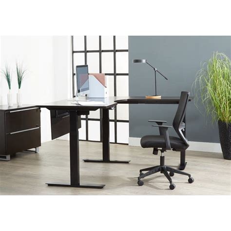 It offers more advanced functions at an. Afton L-Shape Corner Standing Desk | Unique furniture ...