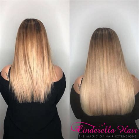 Cinderella Hair Extensions Before And After Micro Ring Extensions