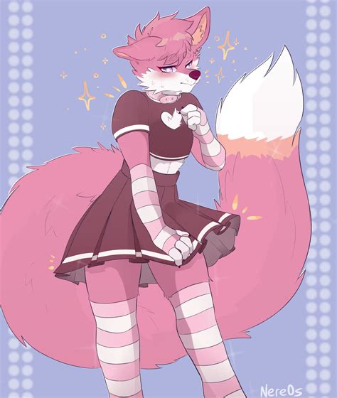 M Pink Fox Nere0s1 Rtouchfluffyfurrytails