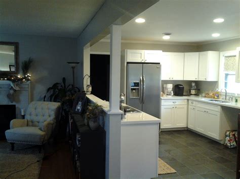 Startling Photos Of Open Wall Between Kitchen And Living Room Ideas
