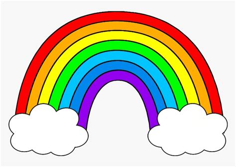 Rainbow Color Clipart Transparent Png Hd Cartoon Colorful Rainbow My