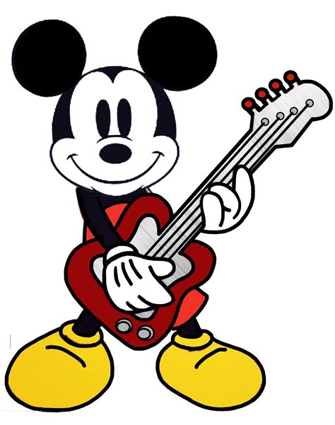 Guitar Mickey Mickey Mouse Wall Art Mickey Mouse Cartoon Mickey