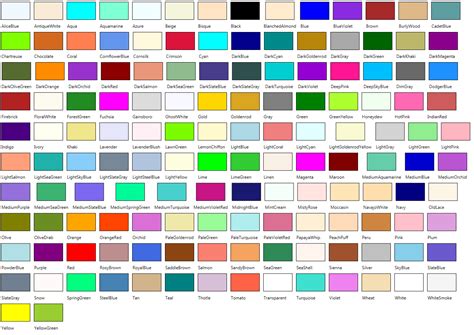 Descobrir 72 Imagem Background Color Names Vn