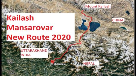Kailash Mansarovar Yatra New Route Satellite View Dharchula