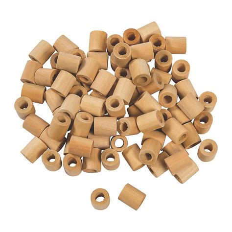 Pork chop and pea love crafting, coloring their drawings and making messes memories. Do It Yourself Unfinished Wood Cylinder Beads - Craft Supplies - 100 Pieces | eBay