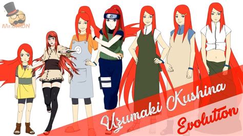 Naruto Characters Uzumaki Kushinas Evolution All Forms Youtube