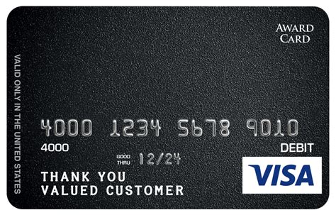 Signature panel is optional outside the u.s. Prepaid Visa Award Card Design Gallery | Classic Designs ...