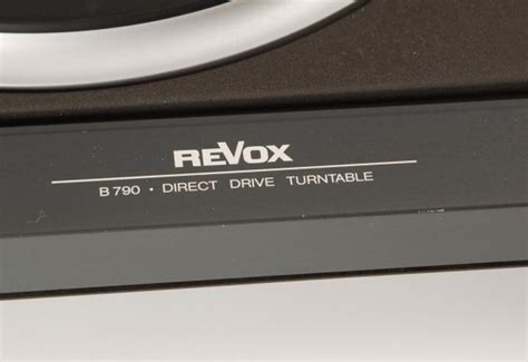 Revox B 790 Mit Shure V15 Typ IV Plattenspieler Plattenspieler X