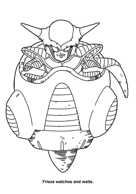 Dragon Ball Z Frieza 3 Coloring Page Anime Coloring Pages